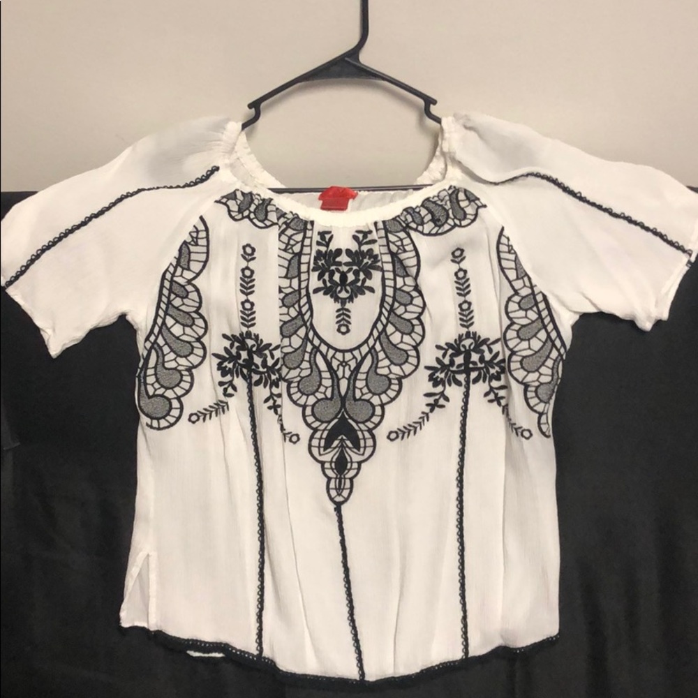 White and Black dress shirt